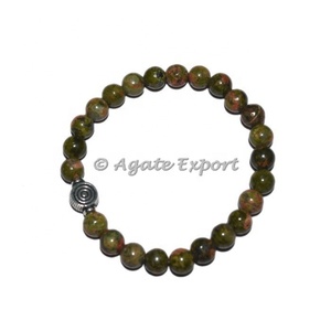 สร้อยข้อมืออัญมณี Unakite ChokoReiki Charm - Product Image 1