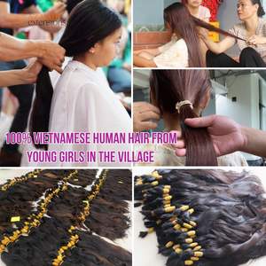 Raw Vietnamese Bone Straight Natural <b>Black</b> <b>Hair</b> <b>Extensions</b> Remy Double Machine Weft Bundles 100% Cuticle Intact Smooth Texture - Product Image 6