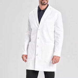 Bata de laboratorio blanca para enfermeras y médicos, uniforme de alto rendimiento, bata médica blanca holgada, hecha en Pakistán - Product Image 6