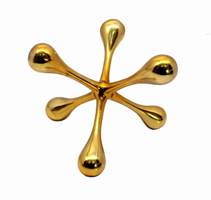 Prensapapeles de latón con diseño de figura Jack, decorativo, geométrico, moderno, de metal, para escritorio, mesa, oficina y hogar - Product Image 3