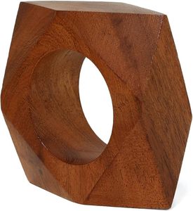 Anillos de Servilleta de Madera Natural, Económicos, Hechos a Mano, para Decoración de Mesa de Comedor y Eventos - Product Image 3