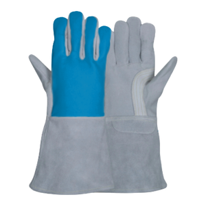 RAHEEM IMPEX RI-WG-0001 Heavy Duty Leather TIG Welding <b>Gloves</b> Cotton Liner Molten Metal Protection Industrial Safety Spark Heat - Product Image 5