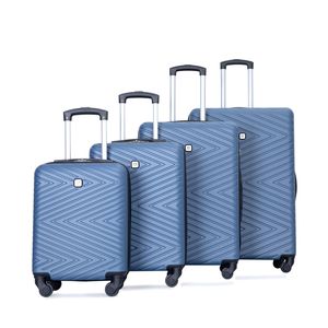 4 pezzi ABS leggero Set valigie da 24 e 28 pollici con ruote rotanti e lucchetto TSA disponibili in blu (16/20/24/28) - Product Image 3