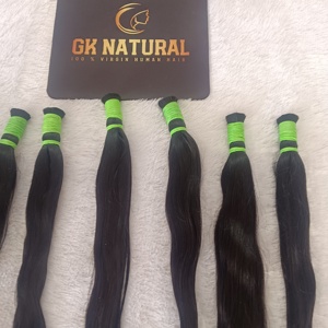 Extensiones de Cabello Humano Virgen Natural sin Trama, Textura Natural para Trenzadores de Cabello Profesionales - Product Image 2