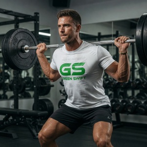 Diseña Tu Propio Logotipo, Sublimado, Ecológico, Antiarrugas, para Hombre, Spandex/Algodón, Secado Rápido, Transpirable, para Gimnasio - Product Image 6