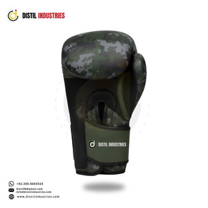 Nouveau modèle dernier cri de gants de boxe blancs et dorés No Boxing No Life, gants d'entraînement professionnels à lacets No Boxing No Life - Product Image 5