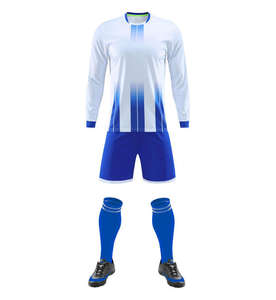 Maillot de football personnalisé pour homme, 100 % polyester respirant, col rond, manches courtes, uniforme de football d'été, impression numérique rapide - Product Image 2