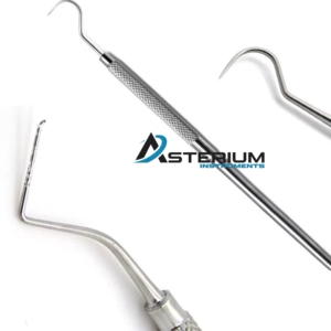 Sonda de Exploración Dental, Gancho Shepherd, Acero Inoxidable, Doble Extremo, Instrumento de Examen Oral con Mango Ergonómico - Product Image 6