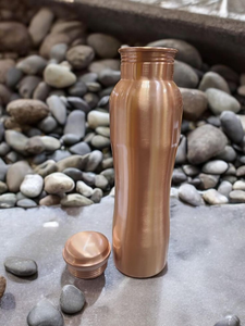 Botella de agua de cobre hecha a mano, artículos de bebida de cobre hechos a mano, botellas de agua personalizadas. - Product Image 2