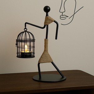 Portavelas de Hierro Forjado con Jaula para Decoración del Hogar, Forma Personalizada, Acabado Duradero - Product Image 6