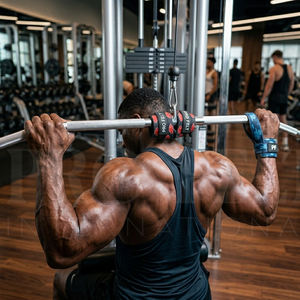 Sangles de musculation ajustables pour hommes, en coton et polyester, pour l'entraînement en salle de sport et le fitness, très résistantes, vente chaude - Product Image 3