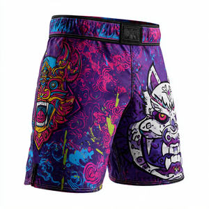 Pantalones Cortos de Boxeo MMA para Hombre, Pantalones Cortos de Entrenamiento MMA, Pantalones Cortos de Lucha, Pantalones Cortos de Grappling y Kickboxing, Sublimados, Unisex - Product Image 2
