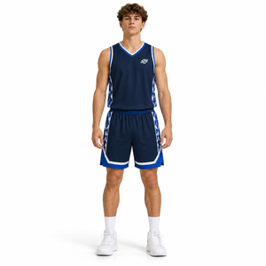 Tenues de basketball personnalisées Poxiol, maillots et shorts sublimés, logo d'équipe, nom, numéro, école, club, équipe adulte, 100% personnalisable - Product Image 1