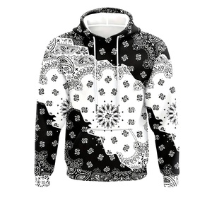 Streatwear Wholesale Sublimation Print Pullover Hoodies Custom Sportswear Floral Print Casual Hoodies <b>for</b> Unisex 100% Fleece - Product Image 1