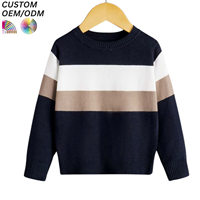 Pull en tricot décontracté pour garçons, coton respirant écologique, pull d'hiver, fabrication OEM ODM, vente en gros, couleur personnalisée