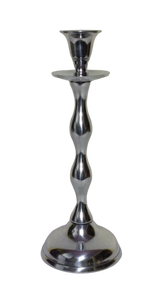 Candélabre vintage en métal argenté à cinq bras, élégant support décoratif pour bougies, centre de table de luxe pour mariage et maison - Product Image 6