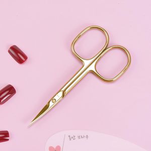 Tijeras para Cutículas Duraderas de Primera Calidad, Hojas Curvas de Acero Inoxidable Multiusos para Manicura, Arte de Uñas, Adolescentes, Cejas y Pestañas - Product Image 2