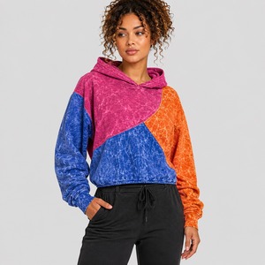 Sweat à capuche personnalisé pour femme, style vintage délavé à l'acide, streetwear décontracté, en molleton écologique épais 100 % coton, style hiver, séchage rapide - Product Image 6