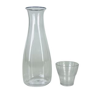 ชุดเหยือกน้ำพลาสติกแบบไม่แตกทันสมัยพร้อมถ้วยเครื่องดื่มใช้ในร่มและกลางแจ้งหลากสี - Product Image 1