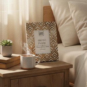 Mango Wood Photo <b>Frame</b> 4x6 Rustic Natural Finish Wholesale Bulk - Product Image 2