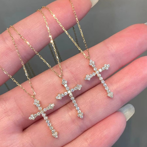 จี้เพชรทรงกลมคลาสสิกแบบเจียระไนบริลเลียนท์ เพชรเลี้ยงในห้องปฏิบัติการ ความใส VVS VS เครื่องประดับคุณภาพสูงที่ยั่งยืน สร้อยทองคำระยิบระยับ - Product Image 1