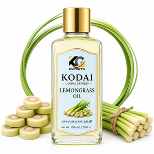 Huile Essentielle de Citronnelle du Tamil Nadu 100% Pure et Naturelle de Qualité Supérieure, Distillée à la Vapeur, pour Aromathérapie et Soin du Visage, par Kodai Global Export - Product Image 1