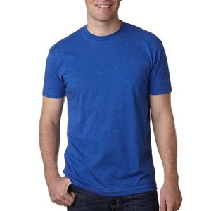 T-shirts de sport respirants pour hommes en coton 100% uni, coupe classique, manches courtes, pour la musculation, avec empiècement avant - Product Image 1