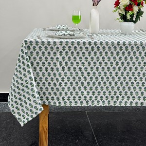 Nappe artisanale moderne de qualité supérieure 100% coton, imprimé floral indien, pour hôtel, maison, restaurant, extérieur - Product Image 3