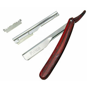 Rasoir droit de barbier en acier inoxydable allemand pour le rasage de la barbe et l'épilation - Product Image 1