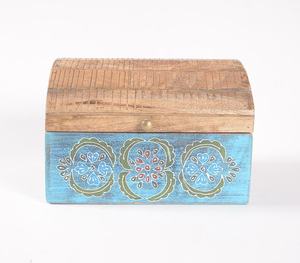 Boîte de rangement polyvalente en bois de manguier coupée à la main Fabricant personnalisé Grossiste vente directe d'usine - Product Image 3