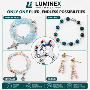 LUMINEX IMPEX LUB=113 <b>Long</b> <b>Nose</b> Stainless Steel Lightweight Smooth Work Jewelry Making Polishing Pliers for Bracelet Making DIY - Product Image 3
