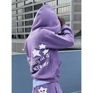 Survêtement homme coupe skinny délavé à l'acide avec fermeture éclair et imprimé uni en polyester/coton - Product Image 1