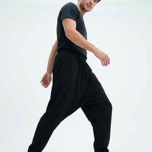 Pantalones Casuales para Hombre, Estilo Harem, Cintura Elástica, Corte Holgado, Talla XL, Color Sólido, OEM, ODM, Venta al Por Mayor, Fábrica, Logotipo Personalizado - Product Image 1