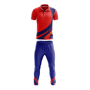 Uniforme de cricket en polyester de haute qualité à manches courtes 2026, personnalisable avec logo imprimé, prix abordable, OEM sur mesure - Product Image 2