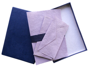 Papel Lokta Premium para útiles escolares: 10 encabezados de carta A4 + 5 sobres en una caja a juego - Product Image 2