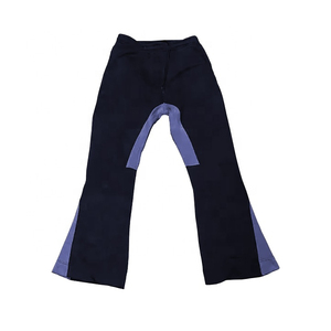 Dual Layer Woven Defense Plaid Trousers Men Winter Street Wear Heavy Weight Wide Leg High Density Bottoms - Product Image 2