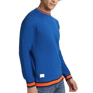 เสื้อสเวตเชิ้ตผ้าคอตตอนผสมสำหรับผู้ชาย ออกแบบเองได้ ราคาโรงงาน OEM เสื้อสเวตเชิ้ตคลาสสิกผู้ชาย คอกลม ผ้าฟลีซคอตตอนเนื้อหนา - Product Image 3
