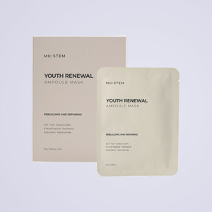 ผลิตภัณฑ์ดูแลผิวหน้า คิวบิวตี้เกาหลี Myuseutem Youth Renewal Ampoule Mask 25 กรัม x 5 แผ่น ผลิตในเกาหลี ไนอะซินาไมด์ - Product Image 3