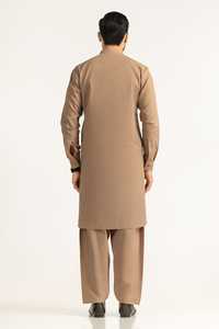 Classic Solid Colors Men Salwar Kameez Full Sleeve Stitched Kurta Trouser Set Wholesale Rate Indian & Pakistani Clothing Shop - Product Image 2