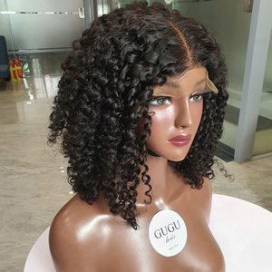 8-32-Inch HD Human Hair Lace Front <b>Wig</b> Virgin Grade Raw Burmese Curly Hair <b>Deep</b> <b>Wave</b> Afro Style Wholesale Vendors - Product Image 4
