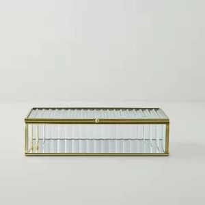 Contemporary Metal Jewelry Storage Organizer Case <b>Box</b> for Rings <b>Earrings</b> Necklace Accessories - Product Image 3