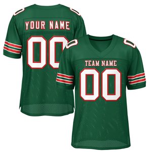Maillot de football américain unisexe personnalisé SANGLA SPORTS, col en V, coupe ample, manches courtes, respirant, séchage rapide, antibactérien, 100% coton - Product Image 3