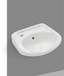 Durable <b>Table</b> Top Counter Top Wholesale Small Wash Basin Mini Smile Ceramic Oval <b>Wall</b> <b>Mounted</b> Bathroom Sink Compact Premium - Product Image 6
