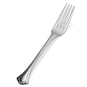 Fourchette à dîner classique en acier inoxydable, finition miroir, manche en métal, design élégant - Product Image 6