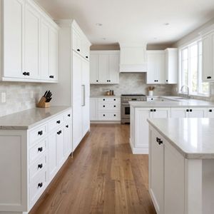 Modern Matte Black Square Cabinet Knobs Solid Zinc Alloy Hardware <b>Pulls</b> for Kitchen Cabinets Drawers Vanities - Product Image 2