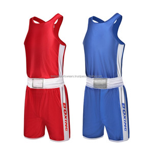 Uniforme de boxe unisexe avec logo personnalisé, logo sur le devant, polyester respirant, séchage rapide, vêtements d'équipe - Product Image 2