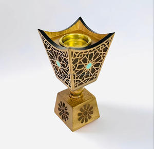 Meilleur prix pour brûleur d'encens arabe en bois, Bakhoor, incrusté de nacre, brûleur d'encens de luxe, fabrication artisanale arabe - Product Image 5