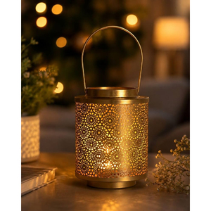 Porte-bougie en métal antique pour la maison, les mariages, Noël, les fêtes, la décoration de table, les bougies - Product Image 1