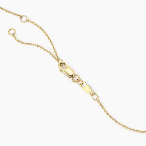 Collier chaîne avec diamants hexagonaux sertis clos - Product Image 3