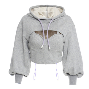 Sudadera con Capucha de Alta Calidad 100% Algodón para Mujer, Talla Americana, Sudadera Holgada y de Gran Peso - Product Image 1